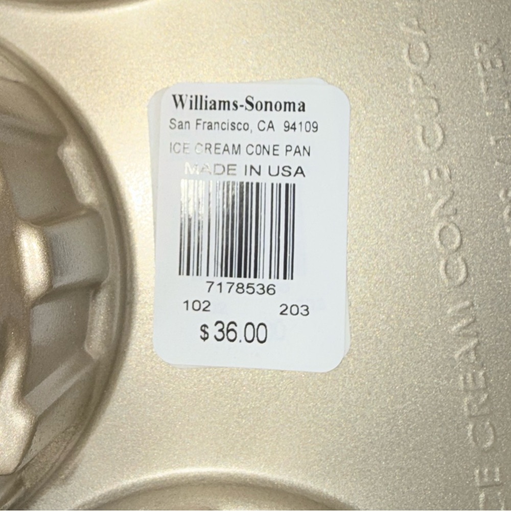 Williams Sonoma Nordic Ware Nonstick Cast Aluminum Ice Cream Cone Cake Pan - Picture 7 of 7